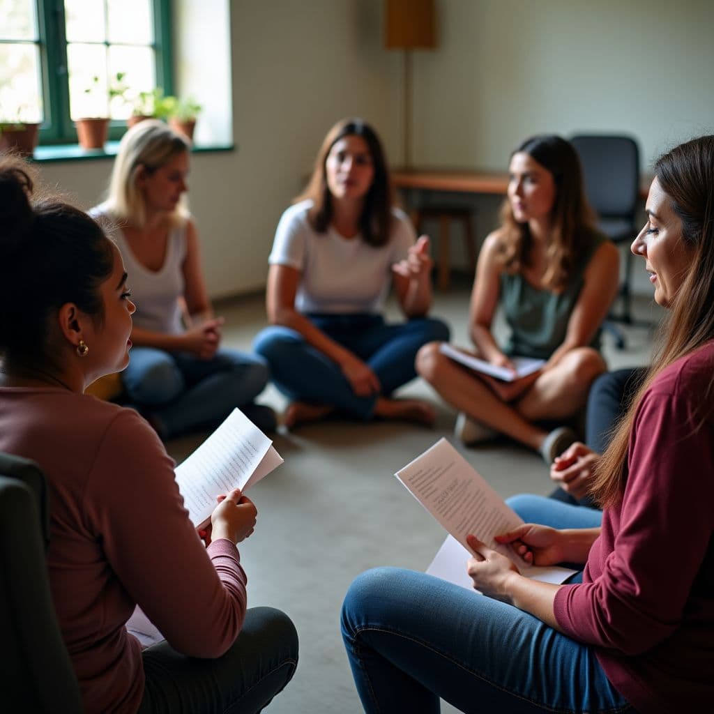 Grupos de apoio reforçam o consolo das cartas psicografadas Grupo de apoio ao luto compartilhando cartas psicografadas em roda de conversa