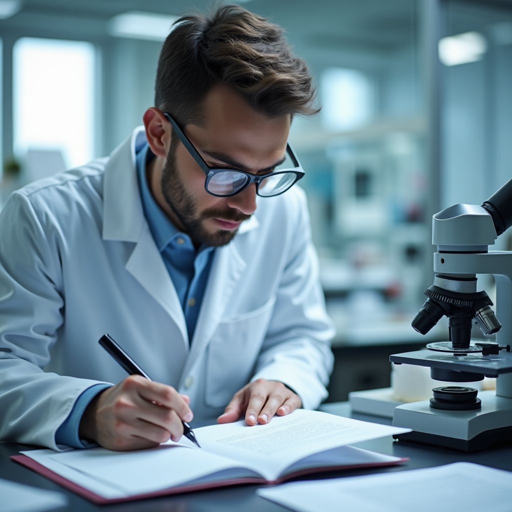 Perita grafotécnica analisa cartas psicografadas em laboratório iluminado