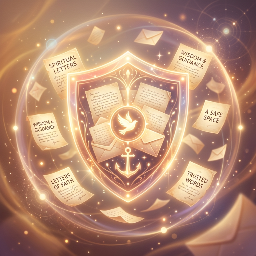 Escudo brilhante simbolizando proteção online, segurança de dados e ambiente seguro para conforto espiritual