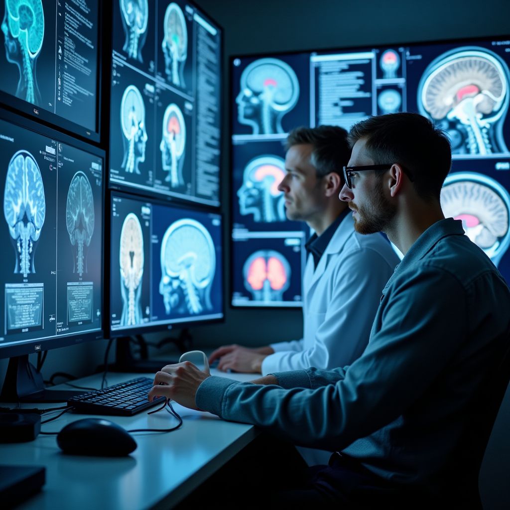 Pesquisadores analisam exames cerebrais e cartas psicografadas em laboratório científico